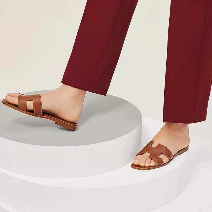 Sandalias elegantes para mujer | Sandalias neutras de estilo deslumbrante