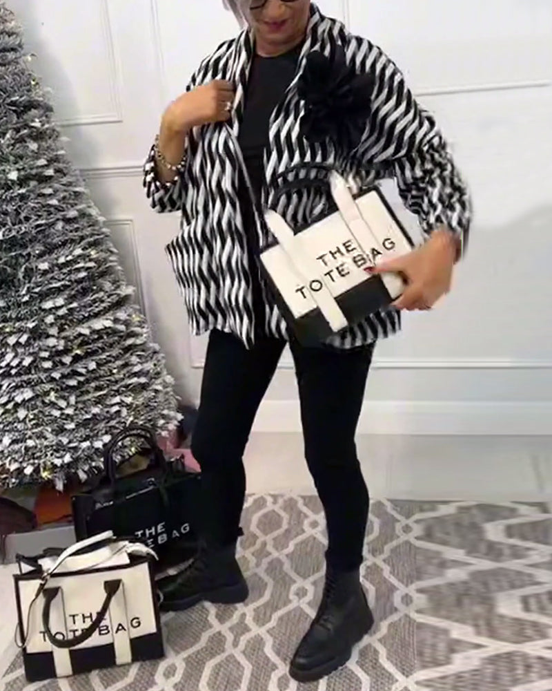 Brilla con luz propia | Bolsa de compras de moda bicolor