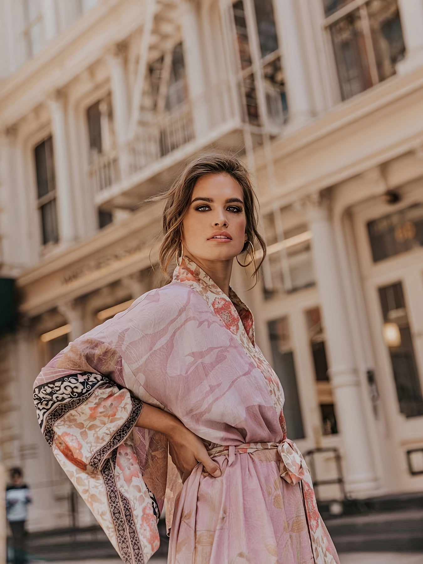 Deslumbra | Kimono ligero con estampado floral