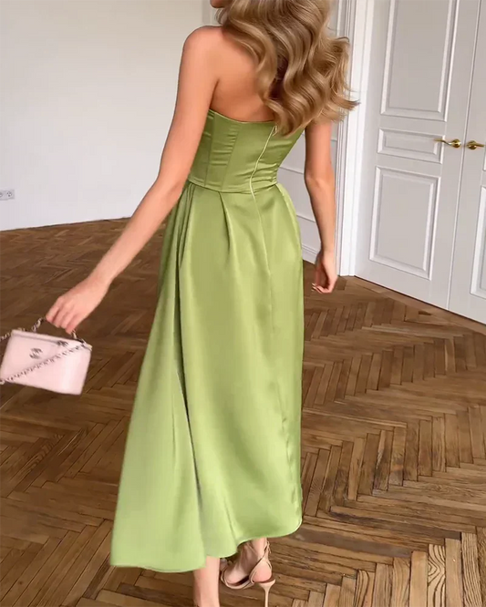 Out-Shine | Strapless Elegant Dress