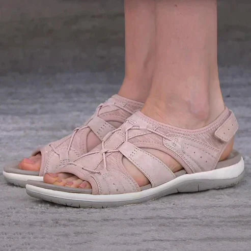 Brilla con luz propia | Sandalias ortopédicas ajustables, suaves y con buen soporte para mujer 