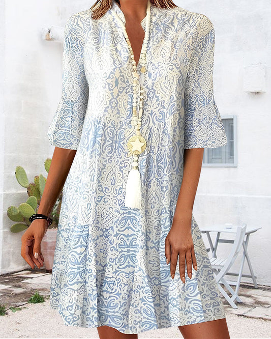 Out-Shine | Casual Printed Dress for Women