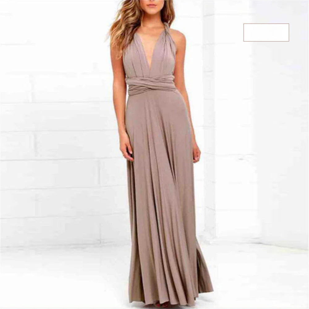 Out-Shine | Women's Multiway Wrap Convertible Boho Maxi Dress