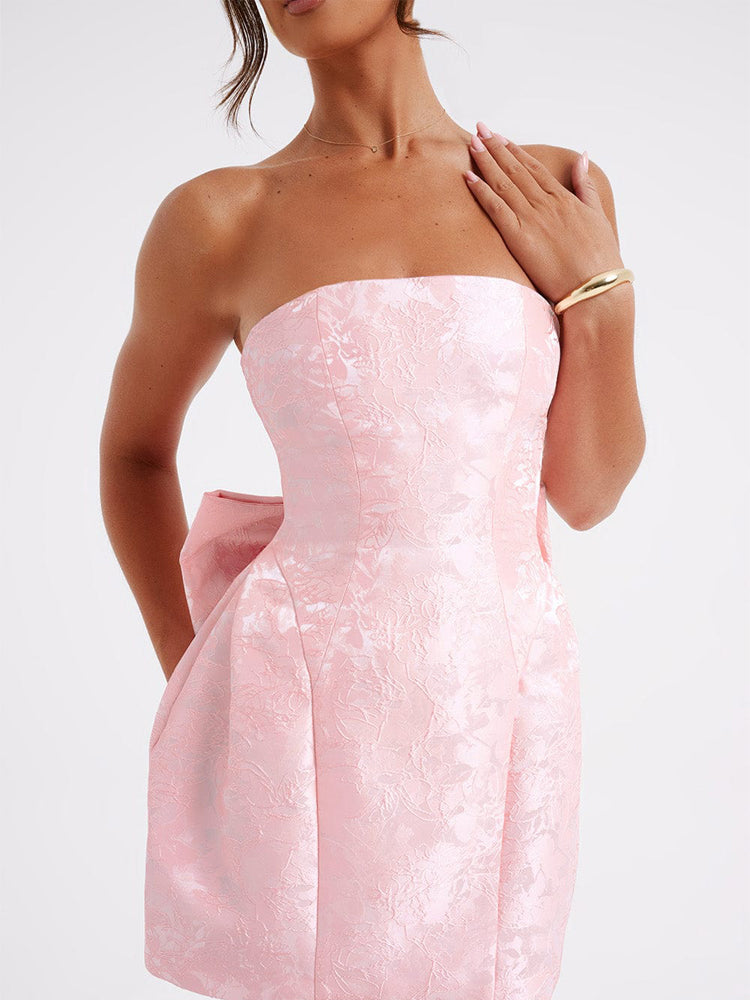 Out-Shine | Mini Dress With Bowknot