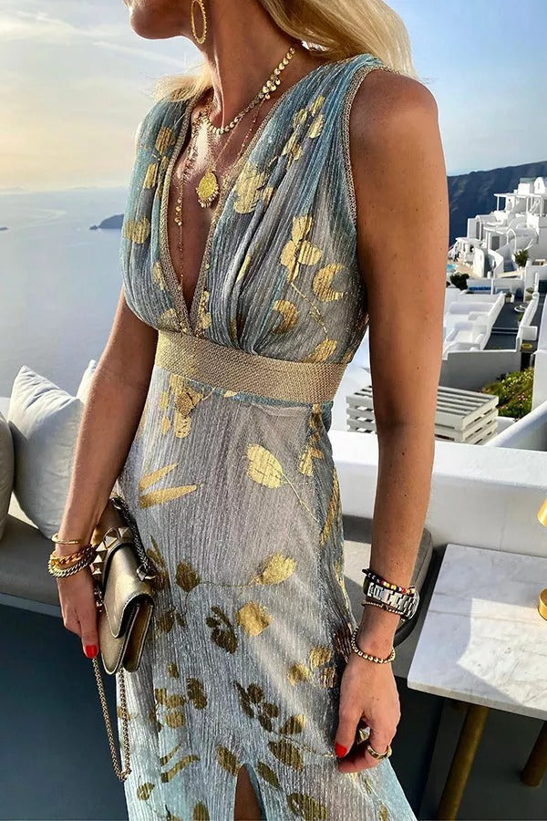 Out-Shine | Sunset Stories V-Neck Maxi Dress