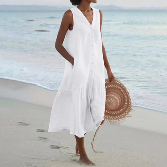 Deslumbra | Vestido playero cómodo para mujer en tonos pastel