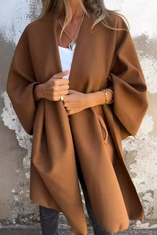 Out-Shine | Elegant V-Neck Shawl Cape
