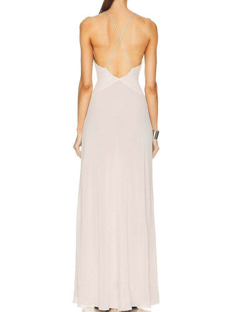 Out-Shine | Elegant Maxi Dress With Floral Cut For Women