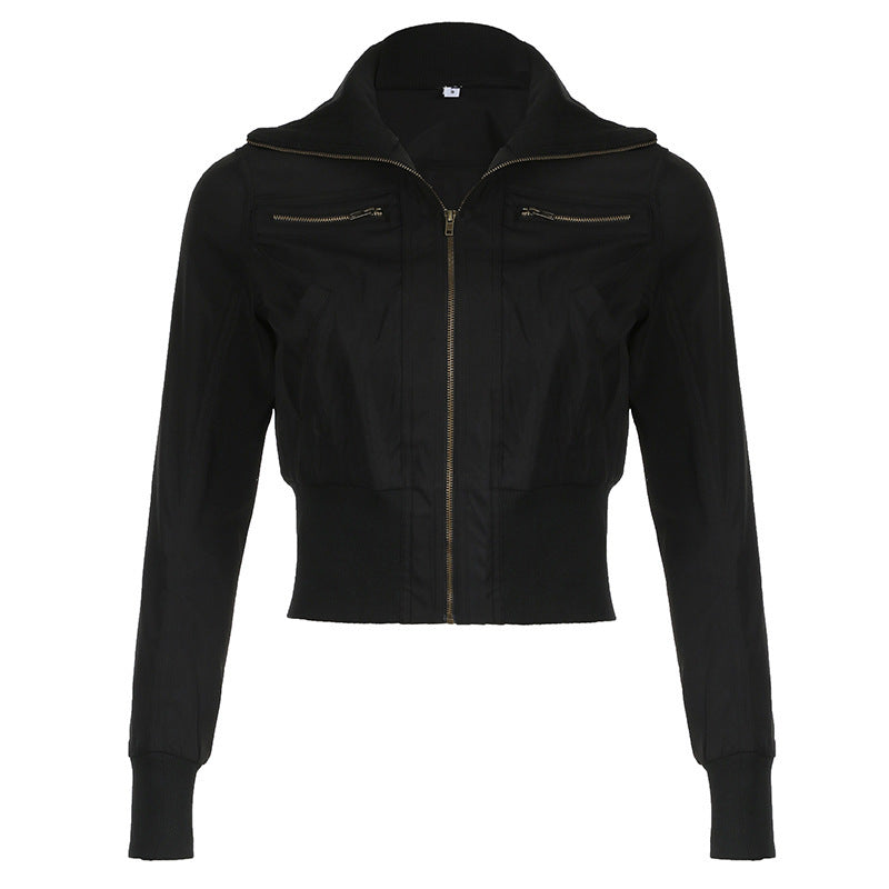 Out-Shine | Heavy-Duty Fashion Jacket with Stand Collar and Zipper Pockets