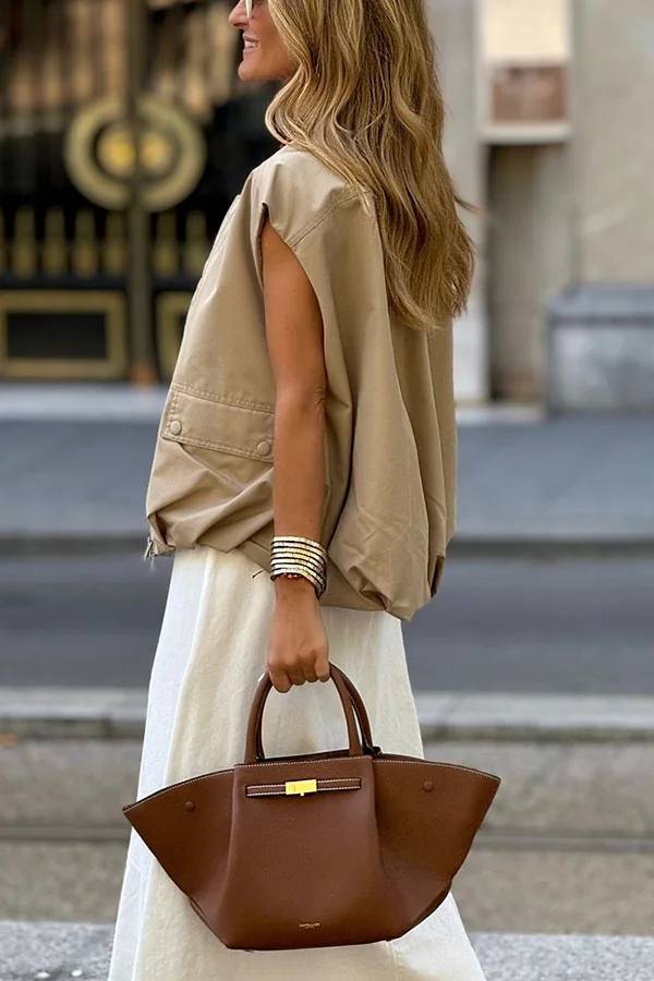 Out-Shine | Loose Sleeveless Pocket Casual Vest