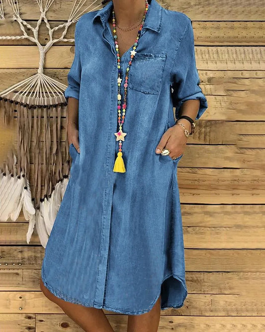 Out-Shine | Vintage Denim Dress For Women