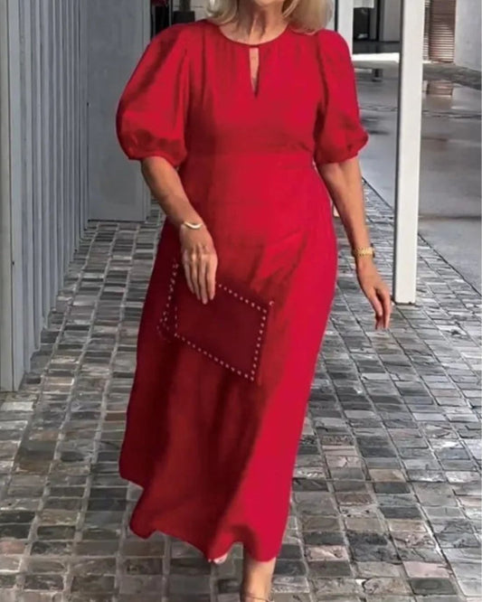 Deslumbra | Vestido de algodón y lino de Elegant Essence 