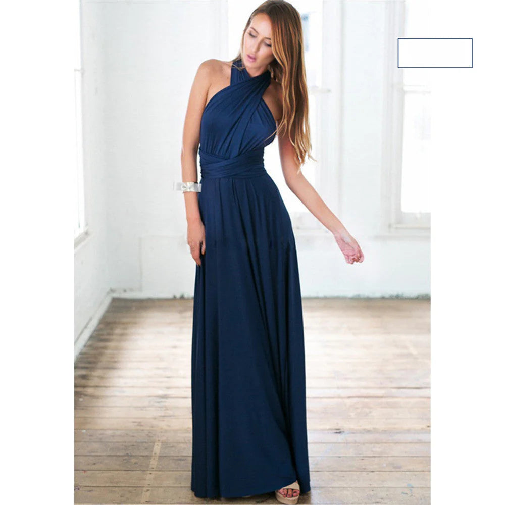 Out-Shine | Women's Multiway Wrap Convertible Boho Maxi Dress