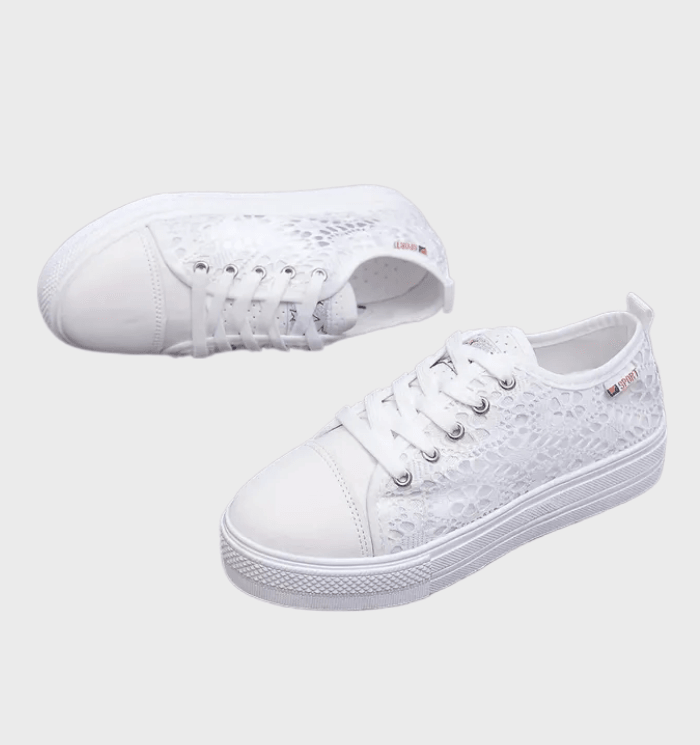 Out-Shine | Stylish Low Cut Lace Sneakers With Side Details And Secure Fit