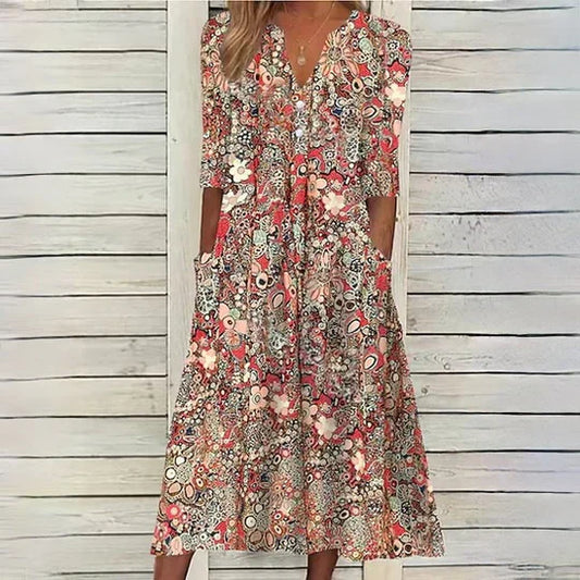 Out-Shine | Hannah Floral Midi Dress