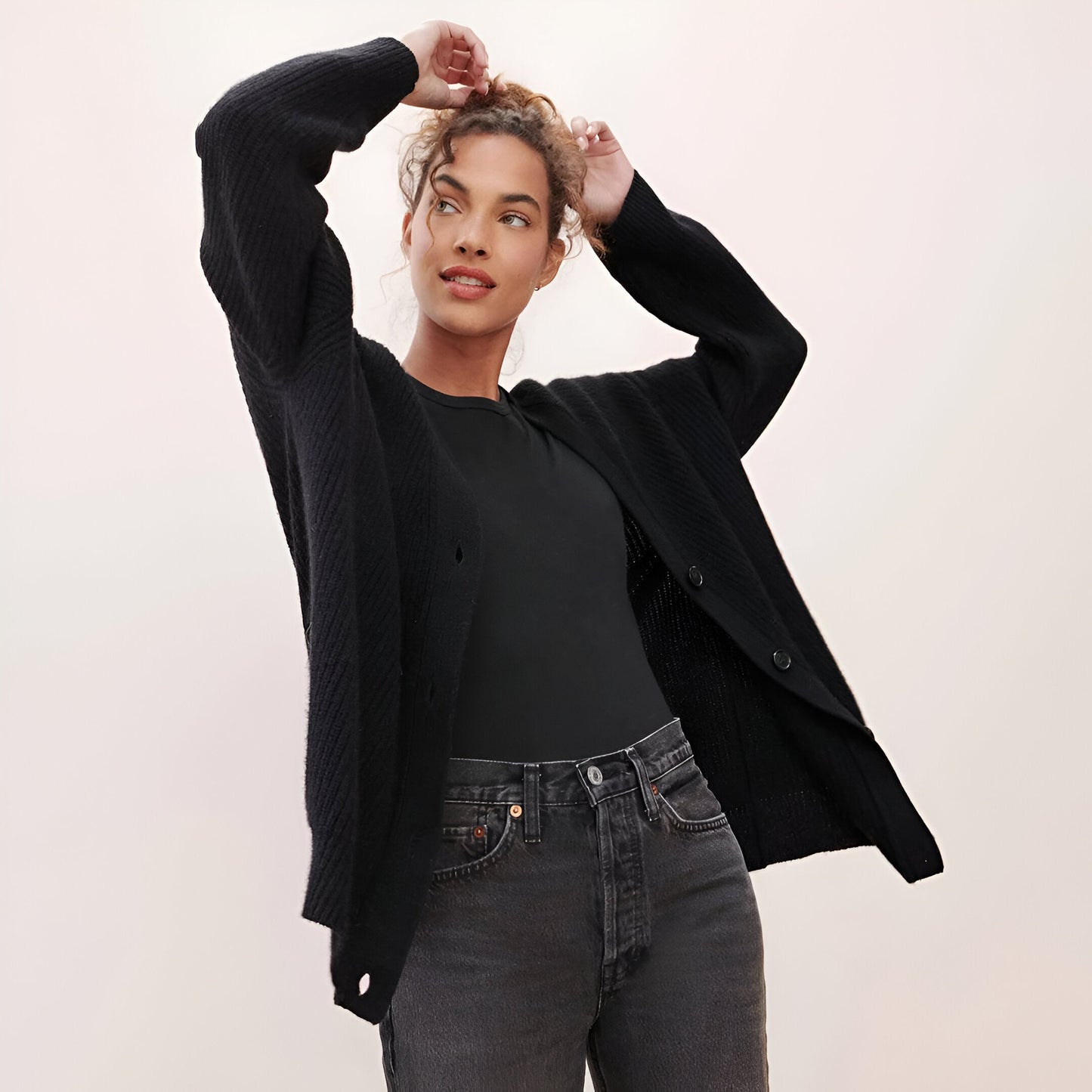 Deslumbra | Elegante chaleco de cachemir extragrande 