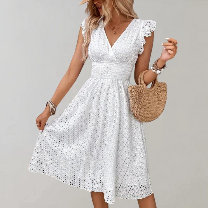 Out-Shine | Summer Dress With Ruffled Sleeves