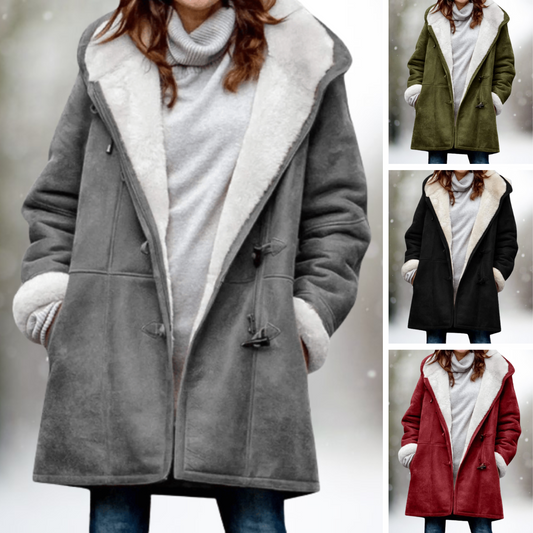Out-Shine | Premium Suede Fleece Jacket with Half-Length Hood
