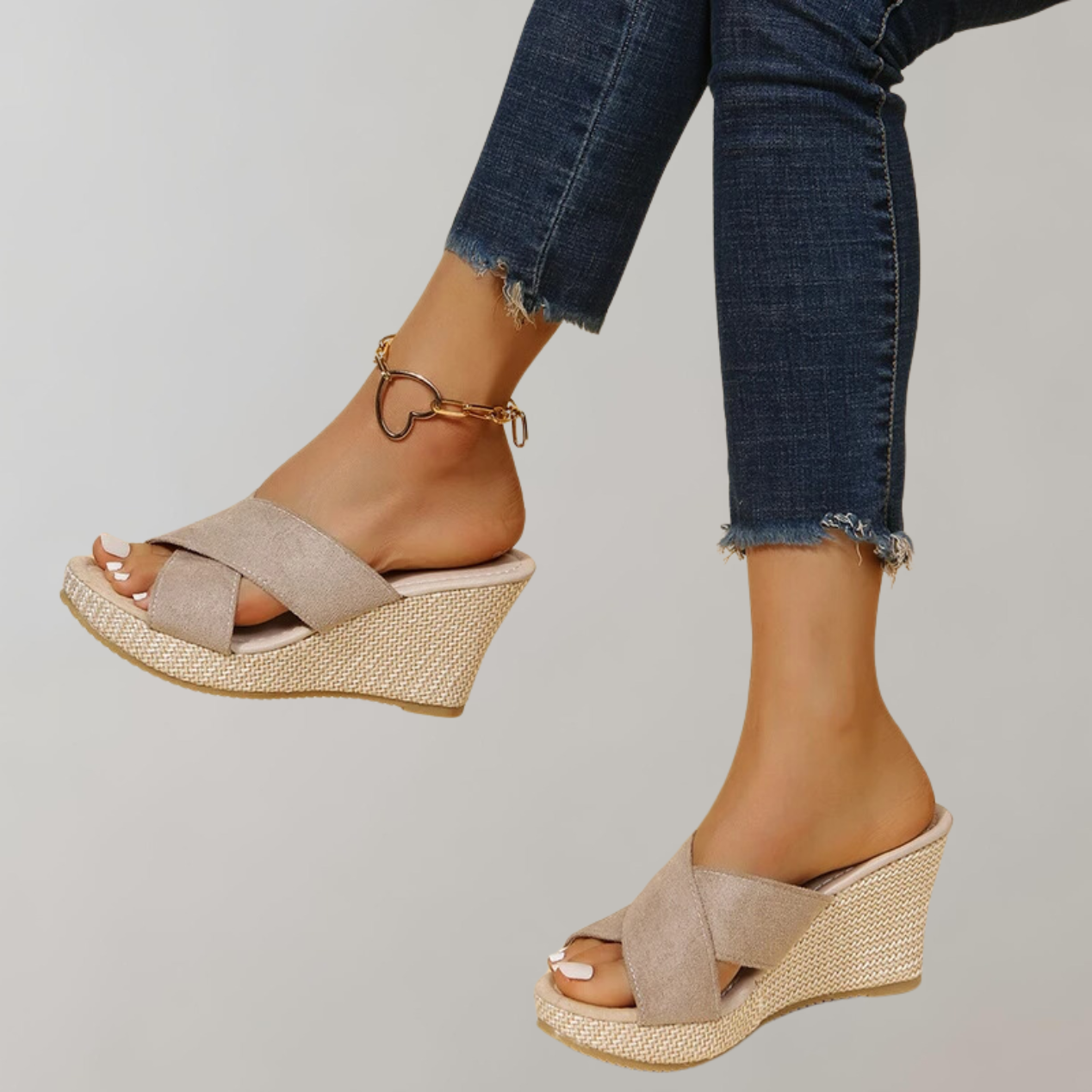 Brilla con luz propia | Sandalias ortopédicas de tacón para mujer | Diseño centrado en la comodidad