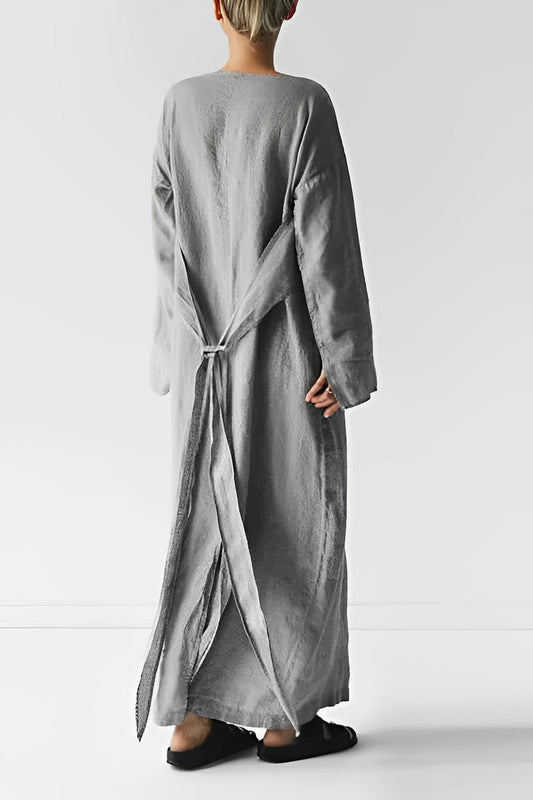Out-Shine | Linen Wrap Maxi Dress