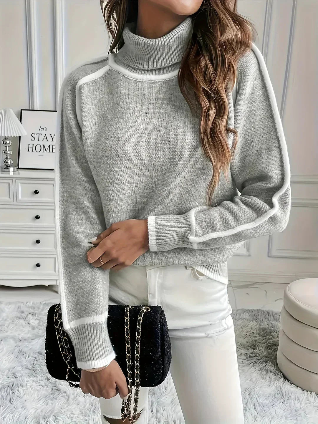 Out-Shine | Cozy Cashmere Turtleneck Sweater for Women