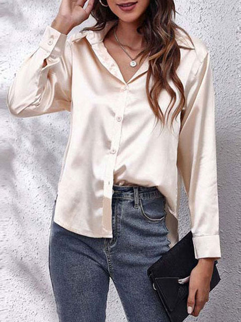 Out-Shine | Long Sleeve Silk Shirt