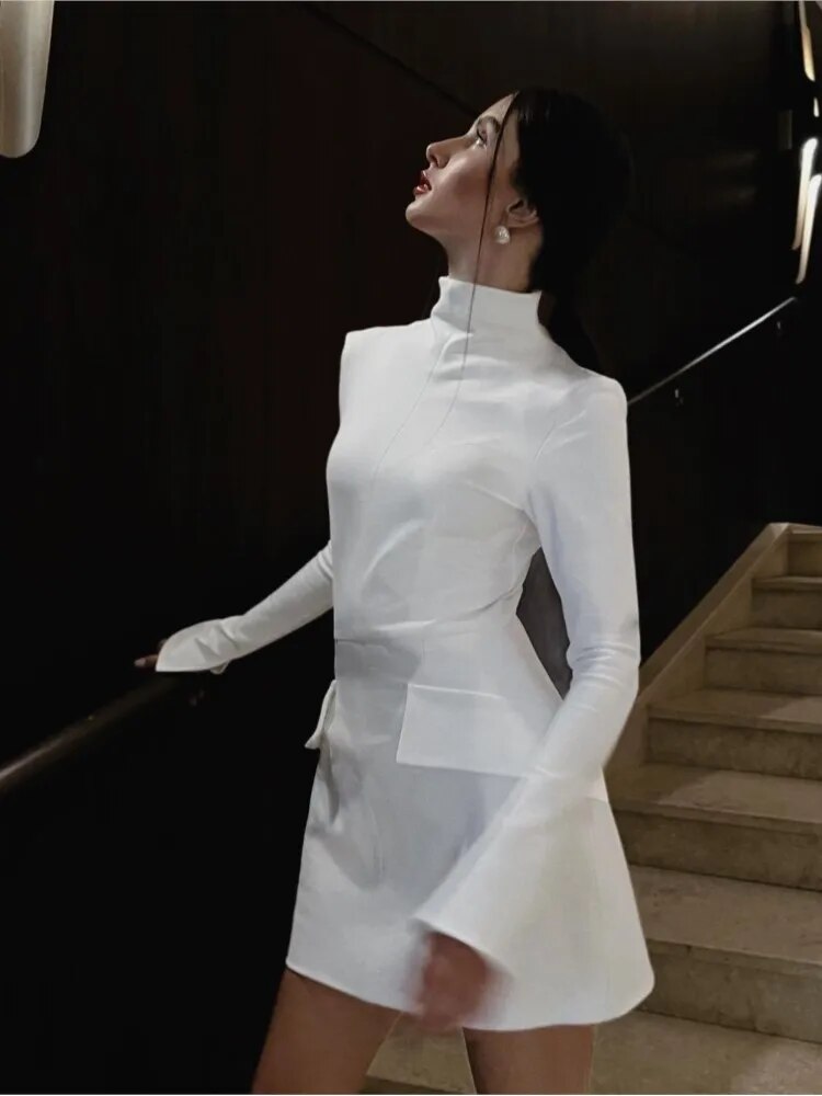 Out-Shine | Women's Turtleneck Mini Dress