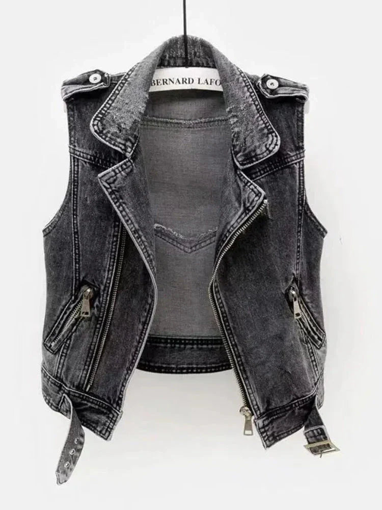 Out-Shine | Women's Denim Vest