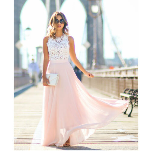 Out-Shine | Maxi Lace Dress In Bridal Style Acorina