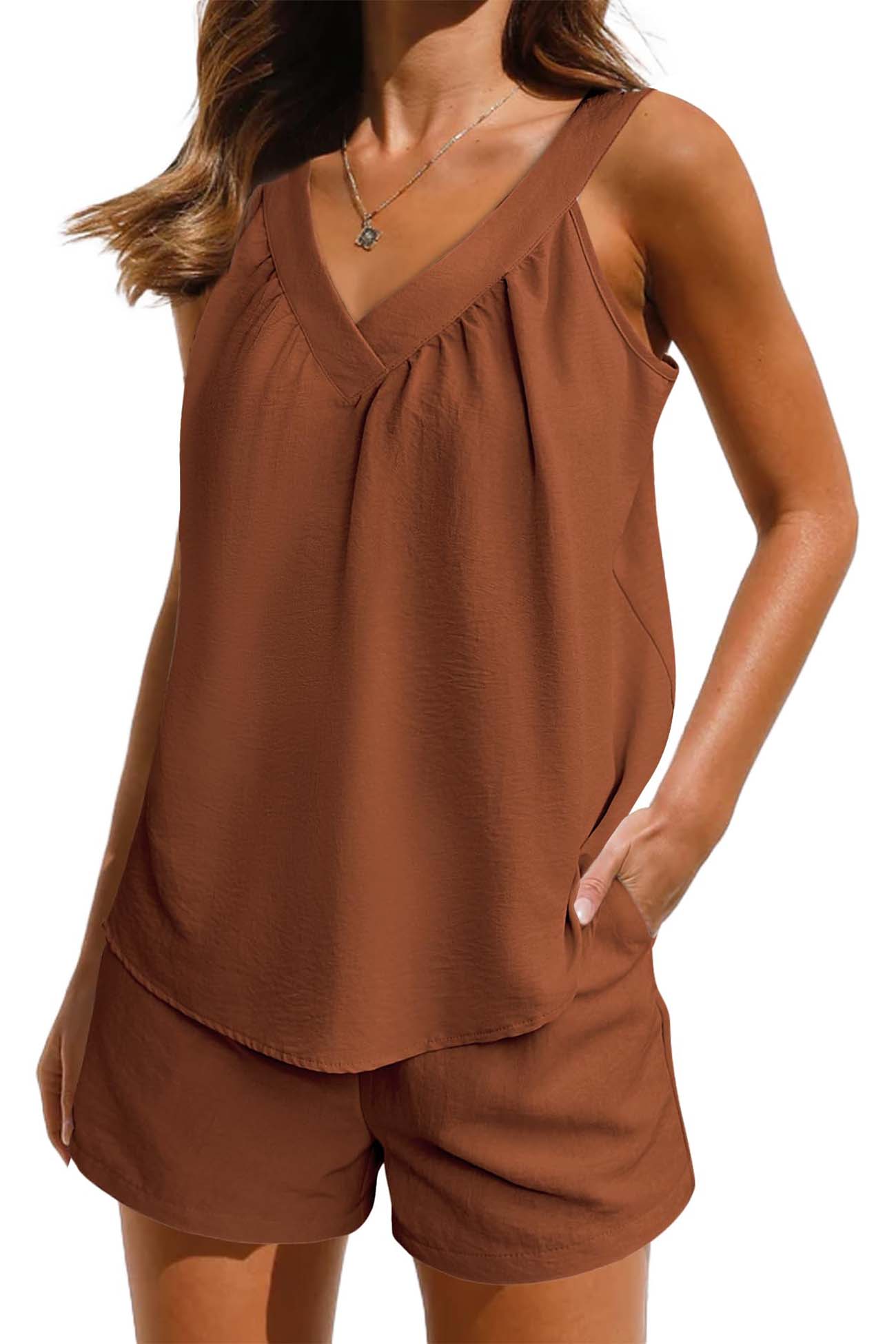 Out-Shine | Women's Casual Two-Piece Set Plain