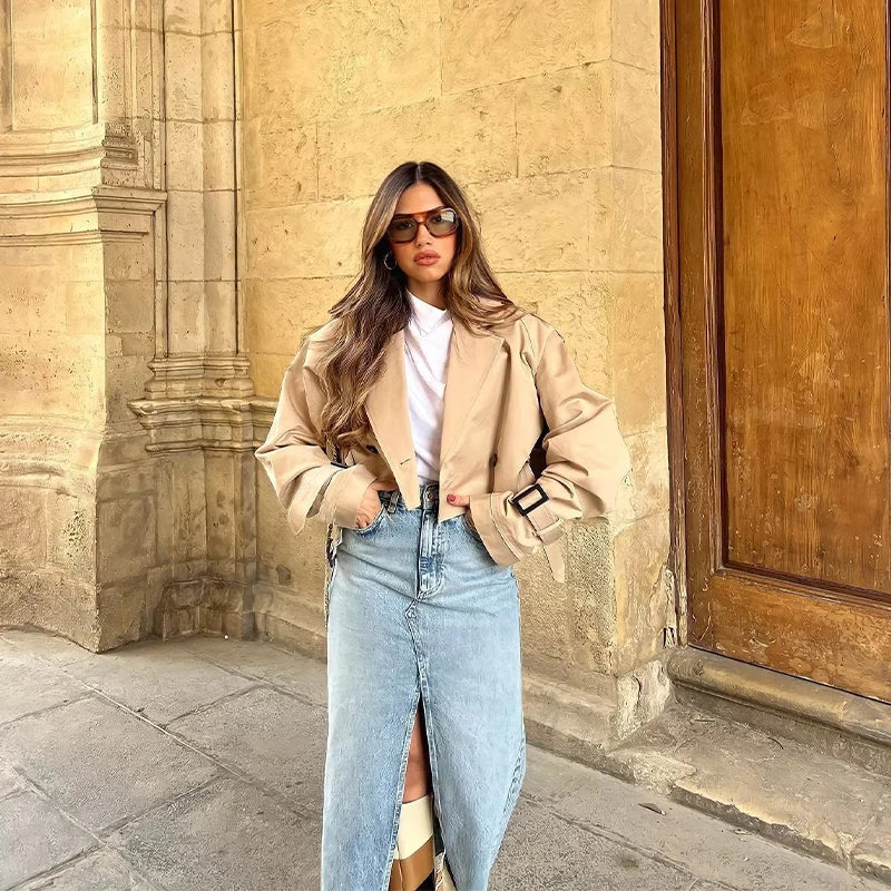 Brillar | Gabardina corta