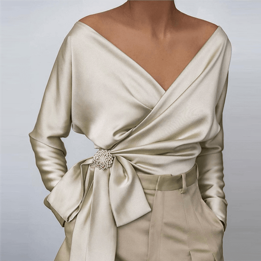 Out-Shine | Women's Satin Blouse Luxurious Style By Jezzey