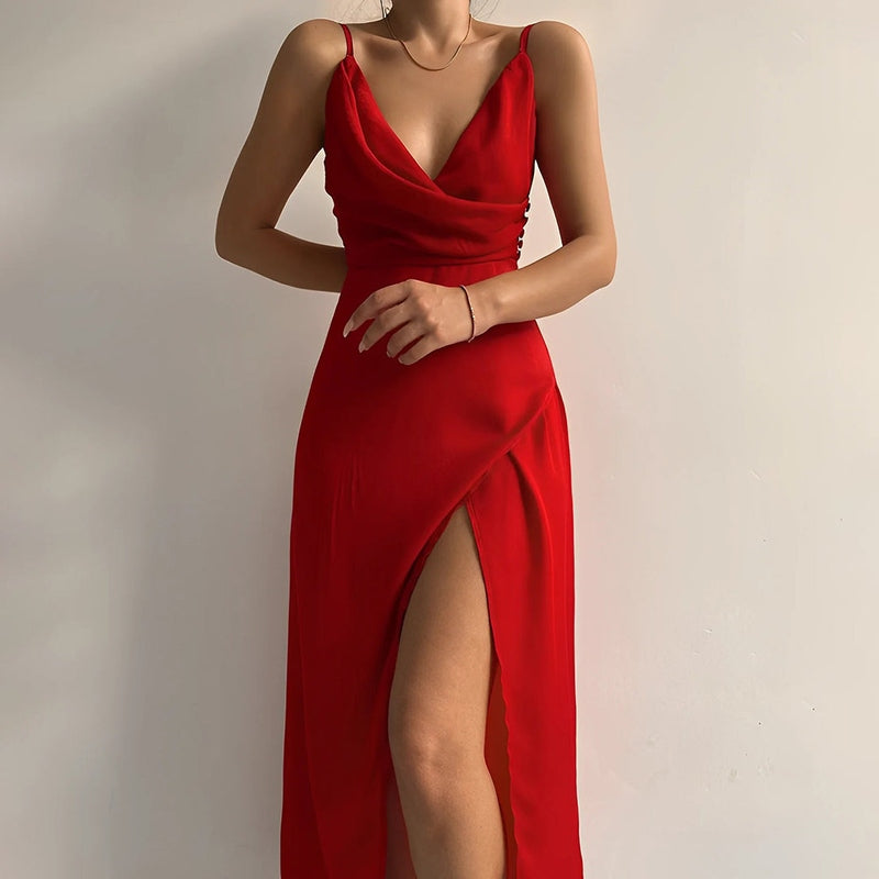 Out-Shine | Sleeveless Maxi Dress With Slit Perfect Formal Attire