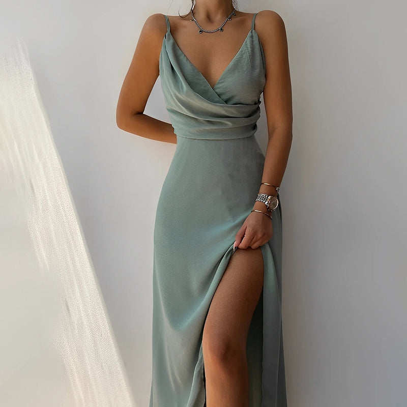 Out-Shine | Sleeveless Maxi Dress With Slit Perfect Formal Attire