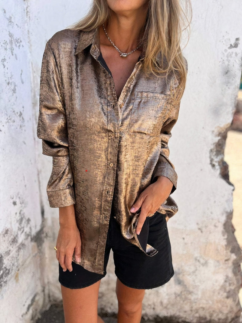 Out-Shine | Sarah Silk Blouse Luxurious Comfort & Timeless Style