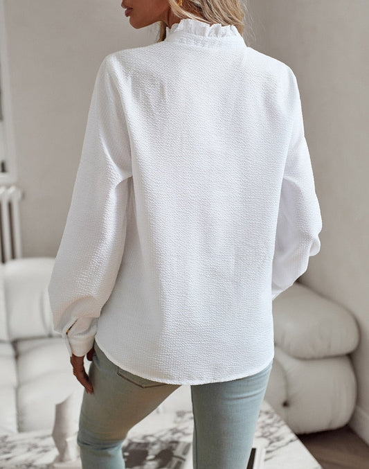 Deslumbra | Blusa elegante con volantes