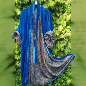 Out-Shine | Satin Digital Floral Size Cardigan Pajamas