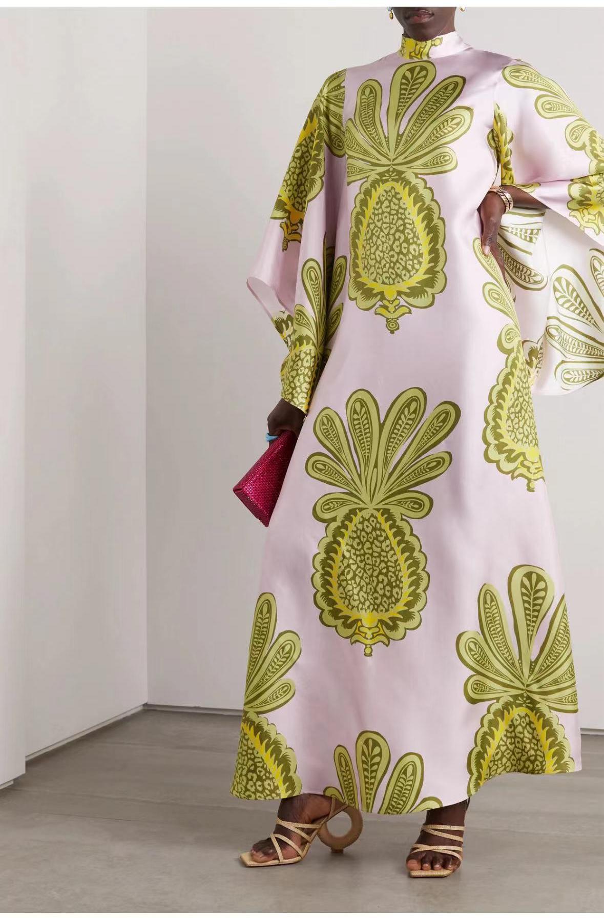 Deslumbra | Vestido estampado de tres cuartos 