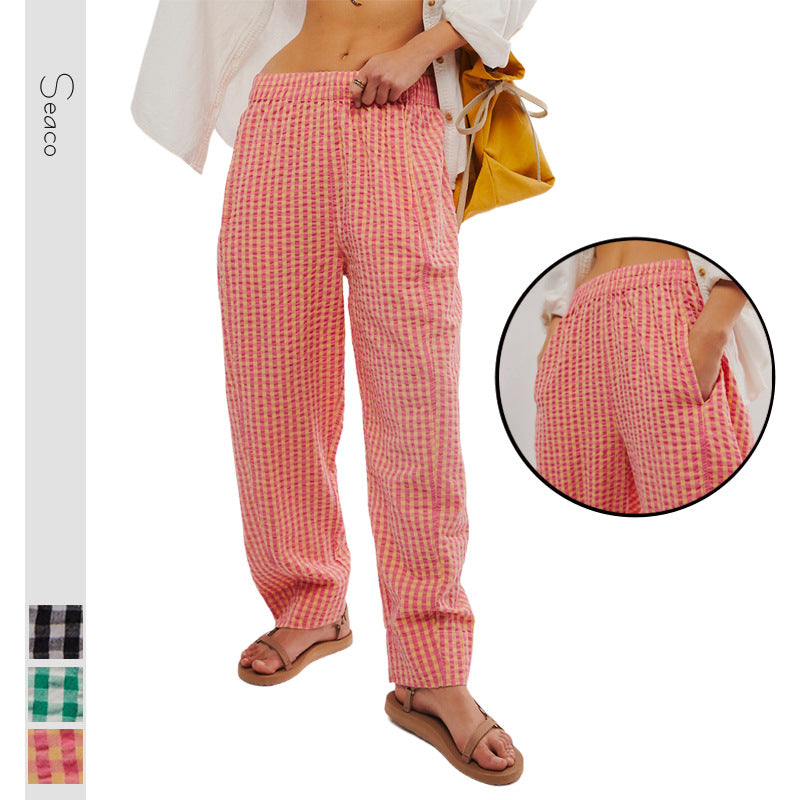 Out-Shine | Karo Woven Cotton Bubble Pants