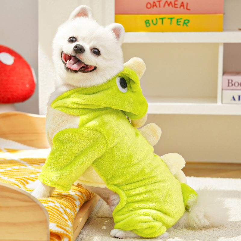 Out-Shine | Little Dinosaur Puppy Warm Clothes for Autumn and Winter