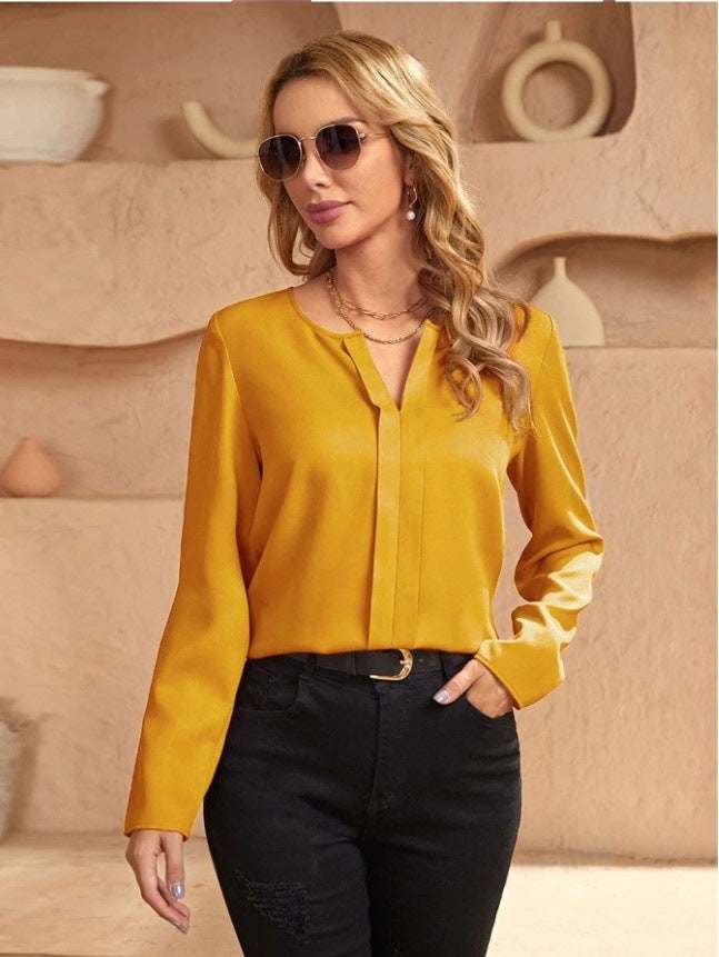 Out-Shine | Ladies Satin Silk Shirt