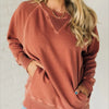 Out-Shine | Long Sleeves Pockets Pullover Sweatshirt
