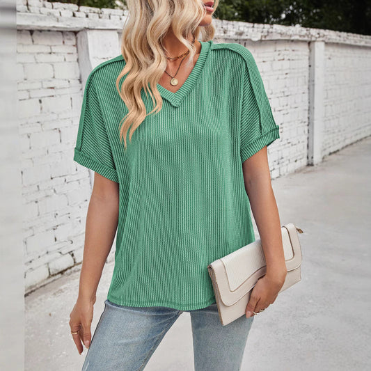 Out-Shine | Short Arm V Neckline Top