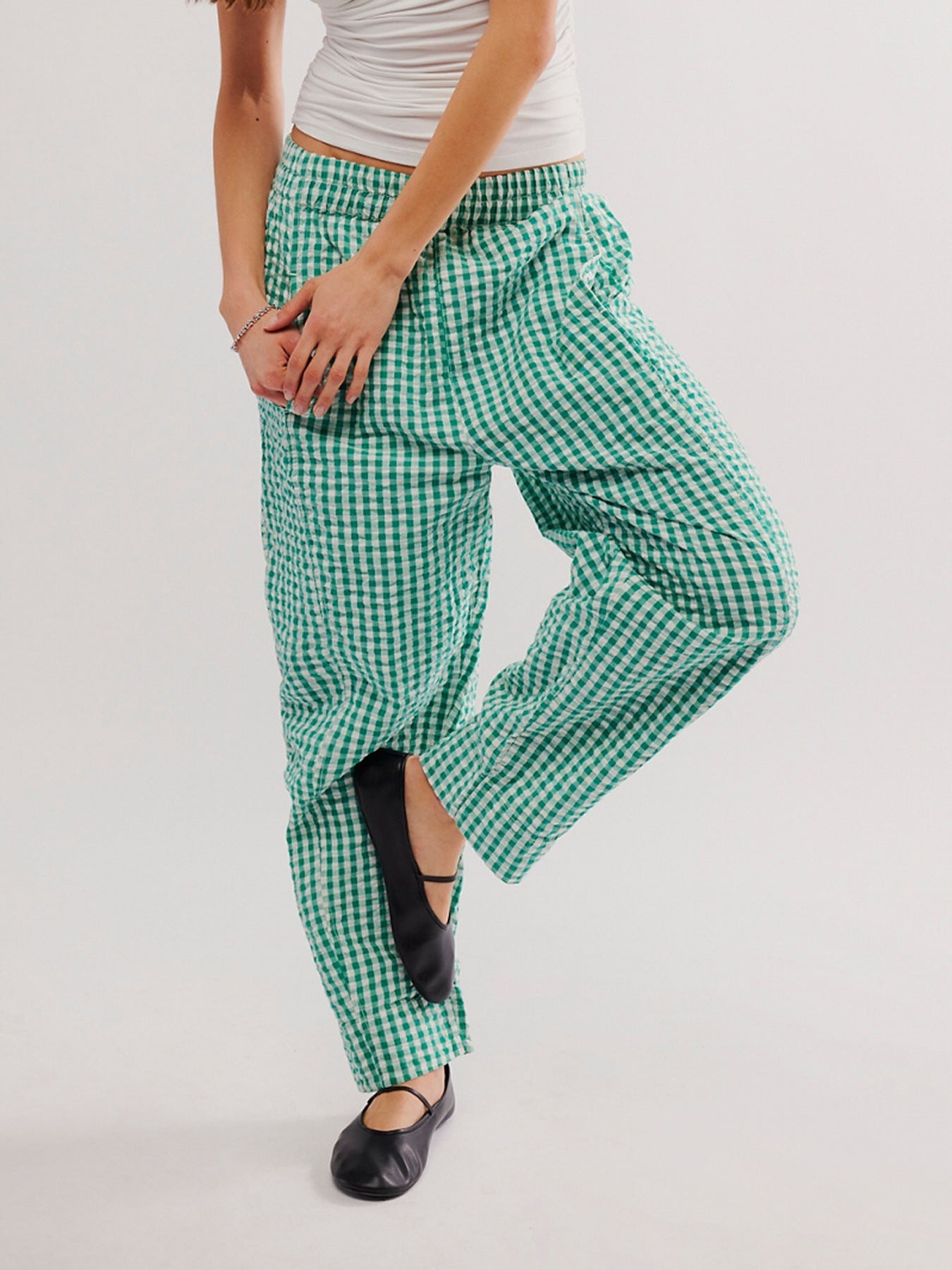 Out-Shine | Karo Woven Cotton Bubble Pants