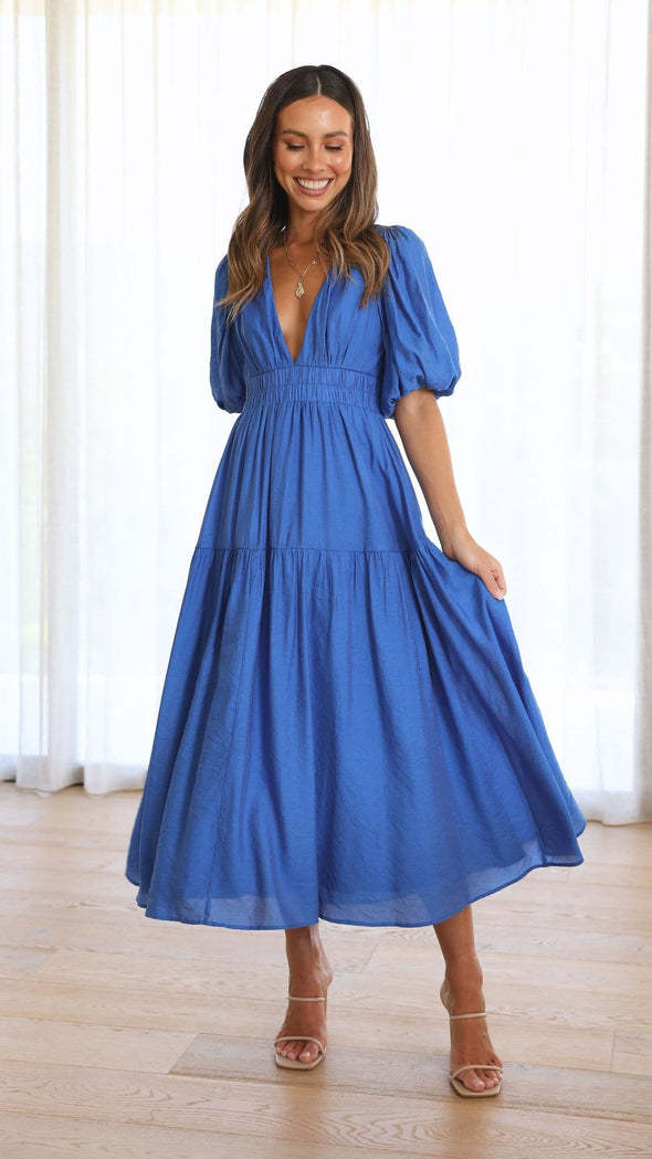 Out-Shine | Waisted midi dress