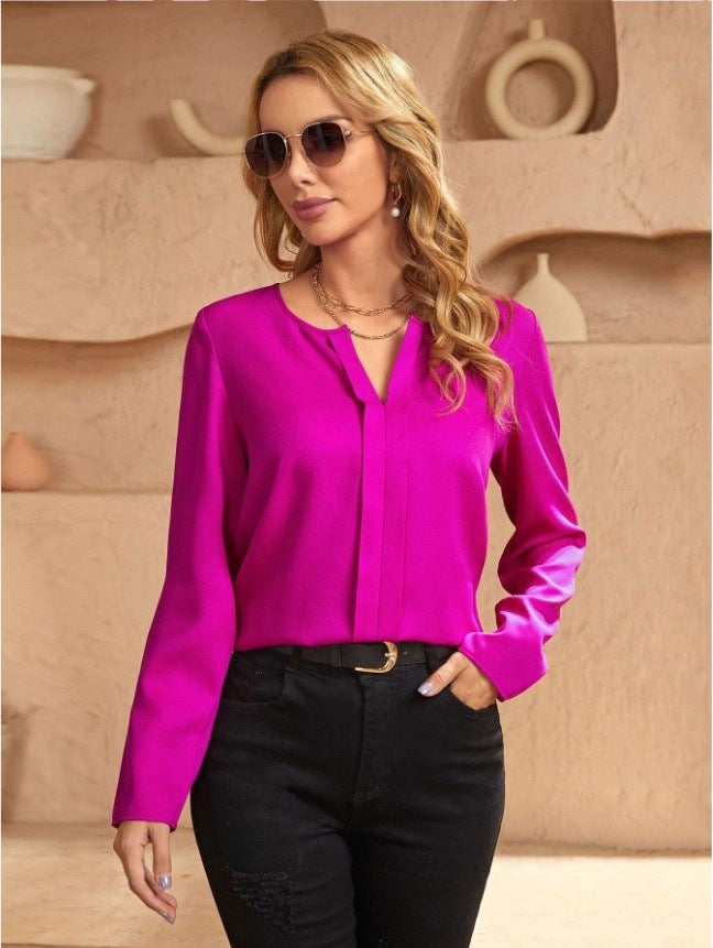 Out-Shine | Ladies Satin Silk Shirt