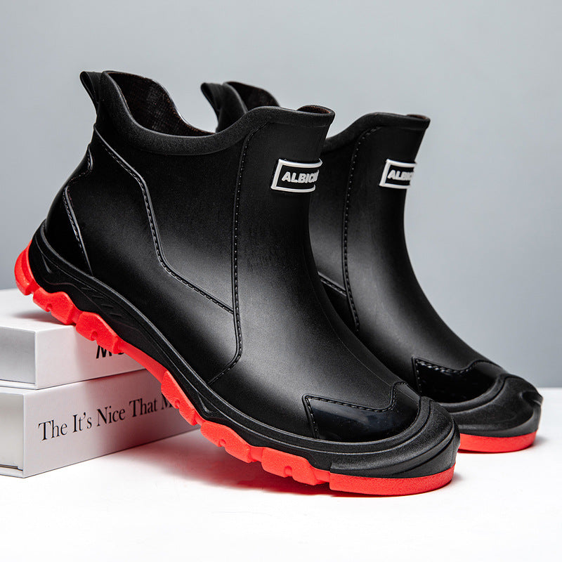Botas Out-Shine | Botas de goma impermeables para hombre con suela antideslizante y entrada flexible