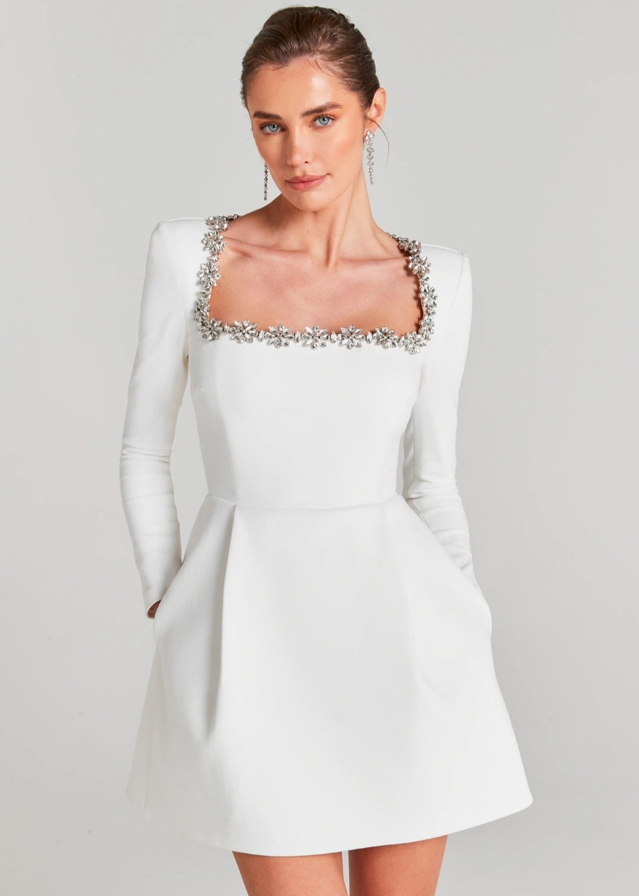 Out-Shine | Square Neck Mini Dress