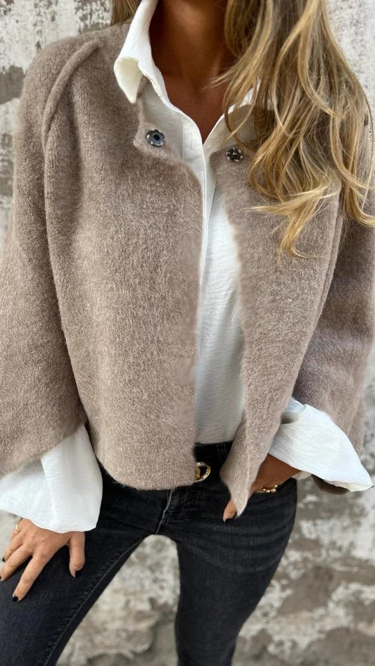 Out-Shine | Short cashmere coat