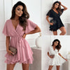 Out-Shine | Short Ruffle Hem Women Mini Dress
